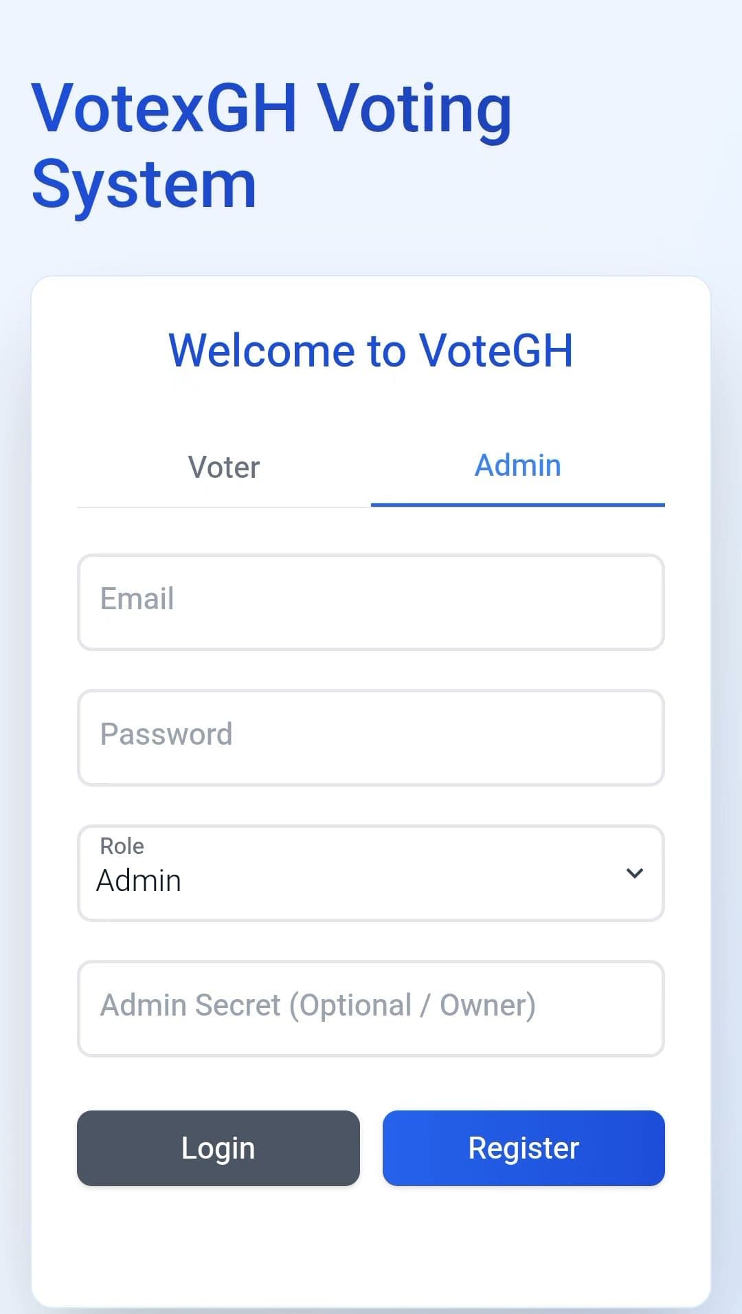 Governance Admin Console